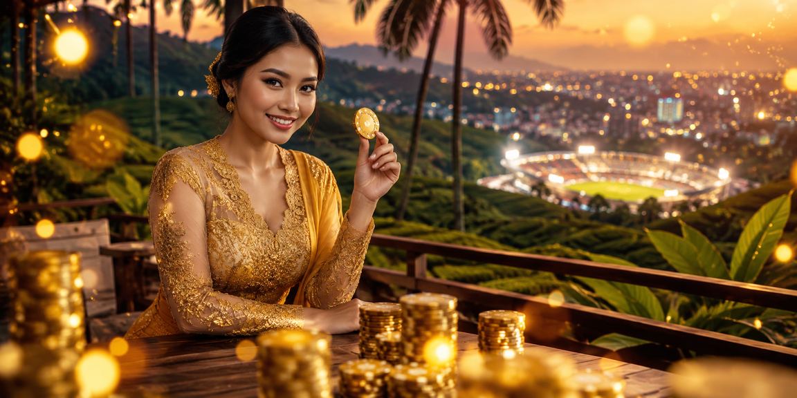 Model Vietnam sedang menggunakan platform taruhan online dengan ekspresi serius
