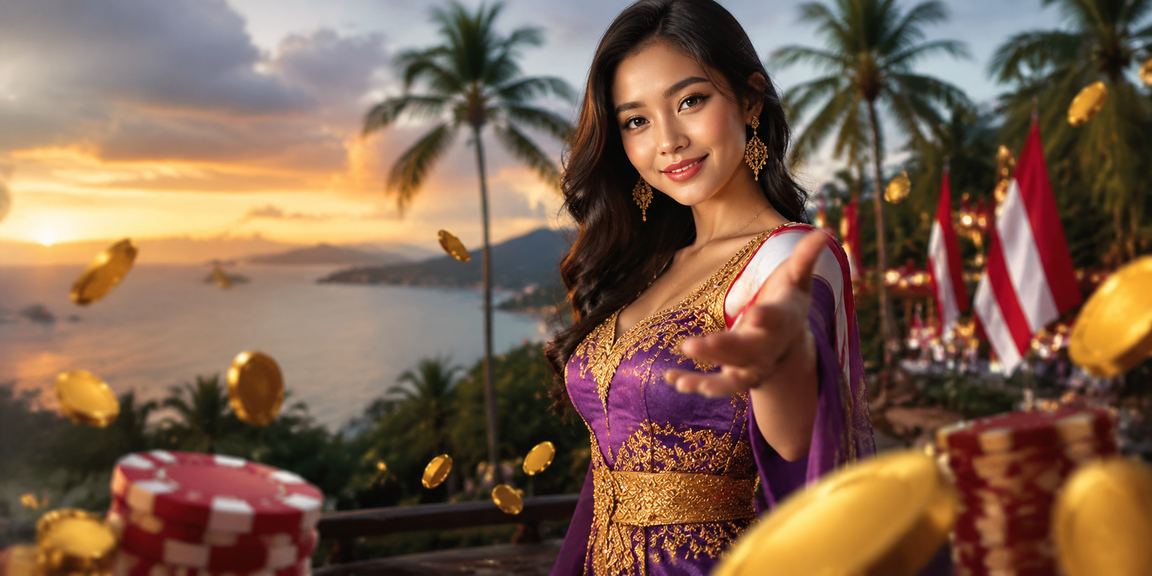 Suasana festival casino dengan meja taruhan yang ramai dan penuh cahaya