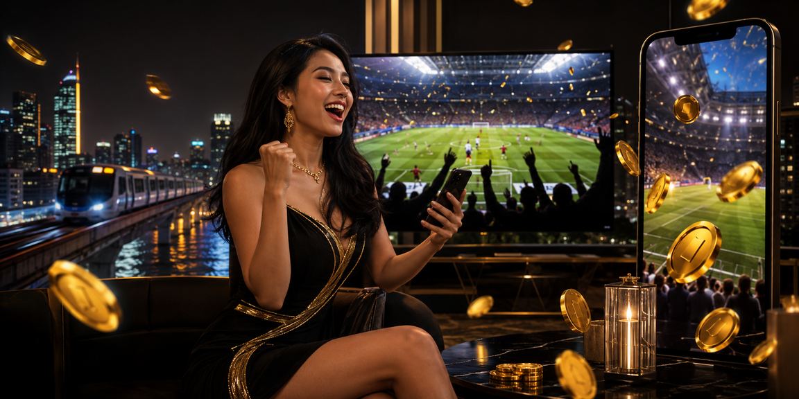 Model Vietnam aktif bermain sports betting dengan tampilan percaya diri